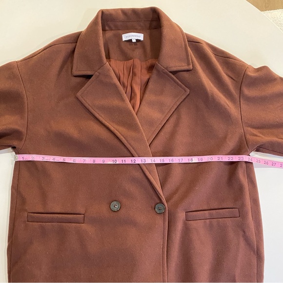 WeWoreWhat Coat Oversized Faux Wool Jacket - Picture 10 of 11